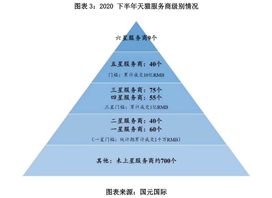 图表 3：2020 下半年天猫服务商级别情况.png